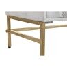 Aparador DKD Home Decor Blanco Latón Madera de mango 157 x 43 x 84 cm 153 x 43 x 84 cm Rombos