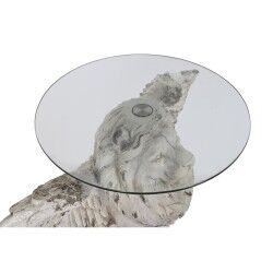 Mesa de apoio DKD Home Decor Cinzento Cristal Magnésio 96 x 52 x 62 cm