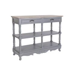 Sideboard DKD Home Decor Grey Natural Paolownia wood MDF Wood 117 x 39 x 89 cm