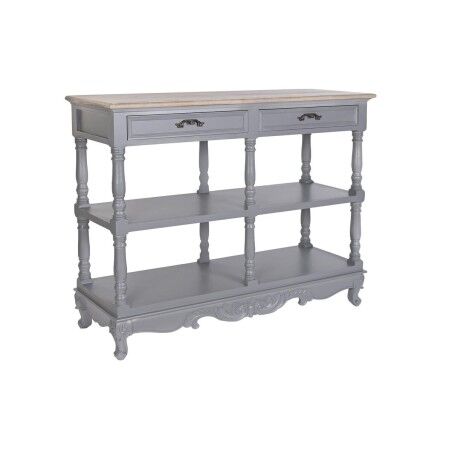 Sideboard DKD Home Decor Grey Natural Paolownia wood MDF Wood 117 x 39 x 89 cm