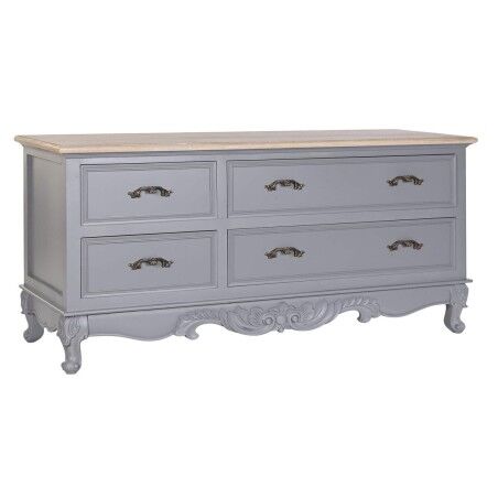 Mueble de TV DKD Home Decor Gris Natural 120 x 40 x 56.5 cm 120 x 40 x 56,5 cm