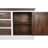 Credenza DKD Home Decor Bianco Marrone scuro Legno di mango 180 x 46 x 83 cm