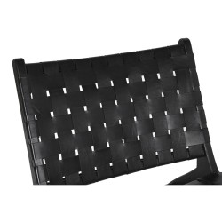 Sedia da Sala da Pranzo DKD Home Decor Nero 65 x 79 x 70 cm