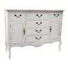 Anrichte DKD Home Decor   Weiß Hellbraun Tanne 118 x 45 x 90 cm