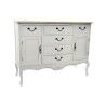Anrichte DKD Home Decor   Weiß Hellbraun Tanne 118 x 45 x 90 cm