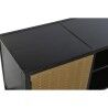 Mueble de TV DKD Home Decor Negro Metal Madera (120 x 37 x 50 cm)