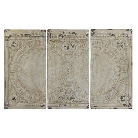 Wanddekoration DKD Home Decor Beige Neoklassisch 178 x 4 x 112 cm (3 Stücke)