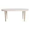 Dining Table DKD Home Decor White Golden Brass Mango wood 180 x 90 x 76 cm