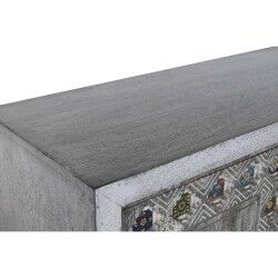 Armário DKD Home Decor Cinzento Branco Madeira de mangueira (90 x 38 x 150 cm)