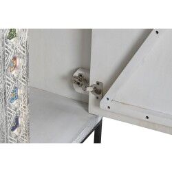 Armário DKD Home Decor Cinzento Branco Madeira de mangueira (90 x 38 x 150 cm)