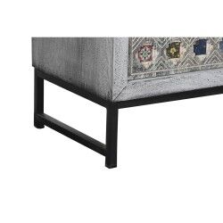 Armário DKD Home Decor Cinzento Branco Madeira de mangueira (90 x 38 x 150 cm)
