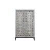 Armário DKD Home Decor Cinzento Branco Madeira de mangueira (90 x 38 x 150 cm)