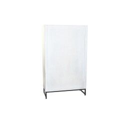 Armário DKD Home Decor Cinzento Branco Madeira de mangueira (90 x 38 x 150 cm)