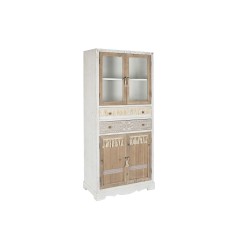Armadio DKD Home Decor Bianco Naturale Cristallo Abete 86 x 40 x 180 cm 80 x 42 x 180 cm