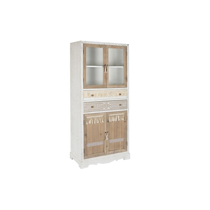 Armário DKD Home Decor Branco Natural Cristal Abeto 86 x 40 x 180 cm 80 x 42 x 180 cm Armário DKD Home Decor Branco Natural Cristal Abeto 86 x 40 x 180 cm 80 x 42 x 180 cm