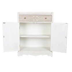Armadio DKD Home Decor Bianco Naturale Cristallo Abete 86 x 40 x 180 cm 80 x 42 x 180 cm