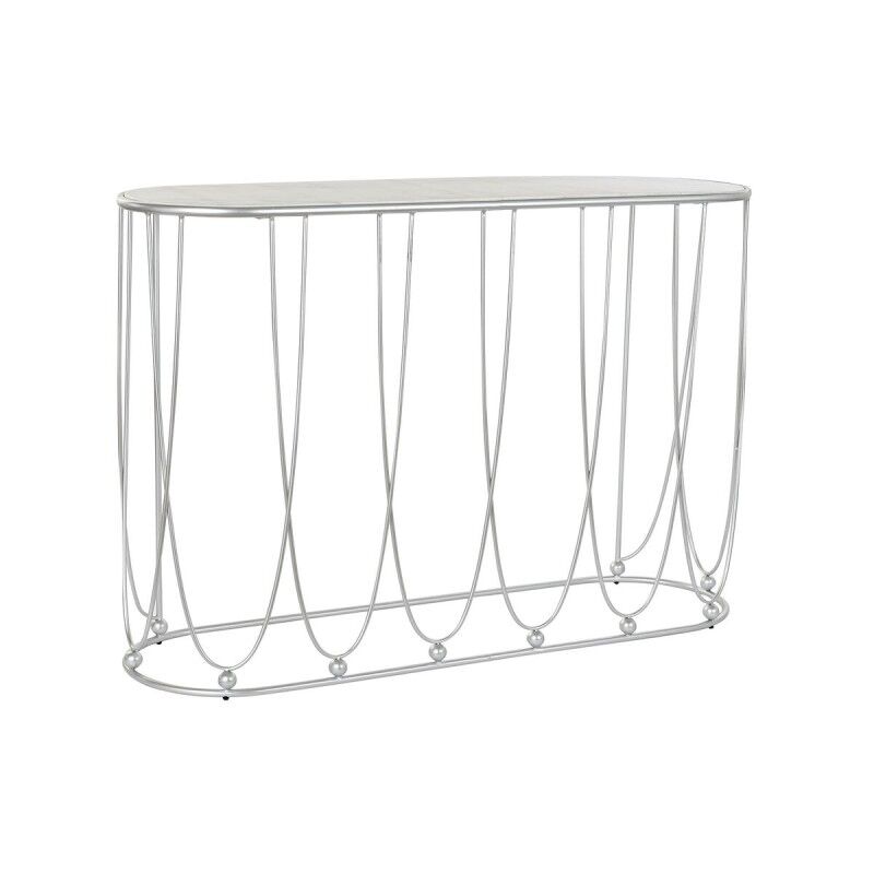Hall de Entrada DKD Home Decor Branco Prateado 115 x 35 x 78 cm