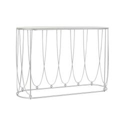 Hall de Entrada DKD Home Decor Branco Prateado 115 x 35 x 78 cm