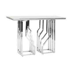 Ingresso DKD Home Decor Bianco Argentato 120 x 40 x 78 cm
