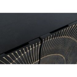 Credenza DKD Home Decor Nero Dorato Metallo Legno di mango 81 x 45 x 75 cm