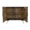 Credenza DKD Home Decor Nero Dorato Metallo Legno di mango 81 x 45 x 75 cm