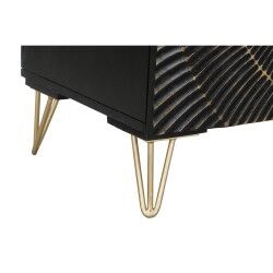 Credenza DKD Home Decor Nero Dorato Metallo Legno di mango 81 x 45 x 75 cm