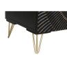 Credenza DKD Home Decor Nero Dorato Metallo Legno di mango 81 x 45 x 75 cm