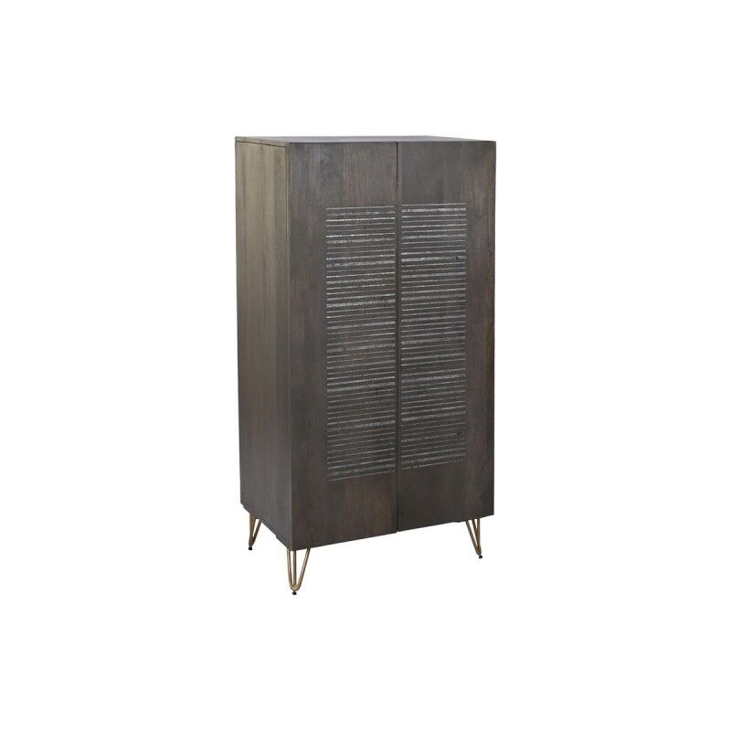 Cupboard DKD Home Decor Brown Metal Mango wood 70 x 45 x 142 cm Cupboard DKD Home Decor Brown Metal Mango wood 70 x 45 x 142 cm