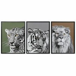 Pintura DKD Home Decor Cristal poliestireno 67 x 3 x 93 cm (3 Peças)