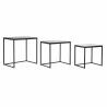 Conjunto de 3 mesas pequenas DKD Home Decor Preto 58 x 36,5 x 53,5 cm