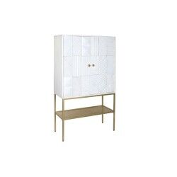 Credenza DKD Home Decor Bianco Dorato Metallo Legno di mango 91 x 44 x 152 cm