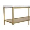 Aparador DKD Home Decor Branco Dourado Metal Madeira de mangueira 91 x 44 x 152 cm