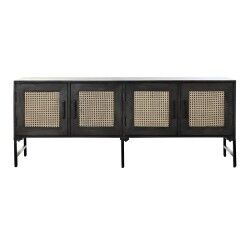 Aparador DKD Home Decor   Castanho Rotim Madeira de mangueira 155 x 40 x 61,5 cm
