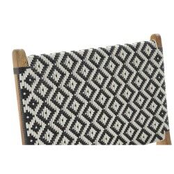 Havestol DKD Home Decor Weiß Schwarz natürlich PVC Teakholz 65 x 80 x 68 cm