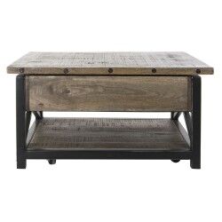 Lift-Top Coffee Table DKD Home Decor 116 x 74 x 44 cm Metal Mango wood