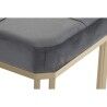 Panca DKD Home Decor   Grigio Metallo Velluto (120 x 40 x 47 cm)