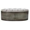 Panca DKD Home Decor   Beige Metallo Poliestere Marrone scuro (121 x 44 x 47,5 cm)