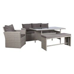 Muebles de Jardín DKD Home Decor Marrón 177 x 72 x 80 cm (5 Piezas)