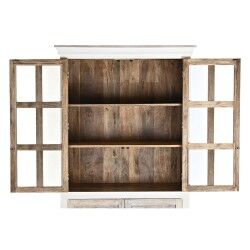 Présentoir DKD Home Decor 110 x 45 x 200 cm Verre Aluminium Bois de manguier