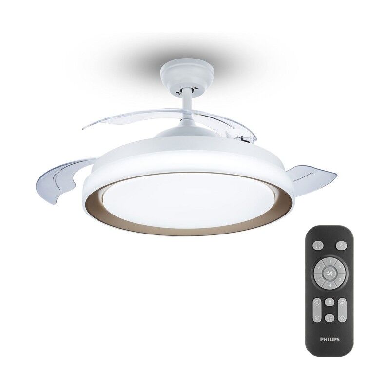 Ventilador de Teto com Luz Philips Atlas Dourado 35 W 28 W 4500 Lm (2700 K) Ventilador de Teto com Luz Philips Atlas Dourado 35 W 28 W 4500 Lm (2700 K)
