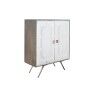 Sideboard DKD Home Decor White Grey Golden Brass Mango wood 93 x 41 x 114 cm