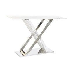 Recibidor DKD Home Decor Blanco Gris Plateado 120 x 40 x 75 cm