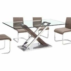 Recibidor DKD Home Decor Transparente Plateado Marrón oscuro 120 x 40 x 75 cm