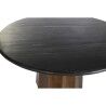 Mesa de Jantar DKD Home Decor Preto Castanho Mármore Madeira de mangueira 120 x 120 x 76 cm