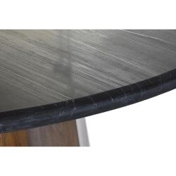 Dining Table DKD Home Decor Black Brown Marble Mango wood 120 x 120 x 76 cm