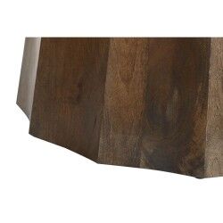 Dining Table DKD Home Decor Black Brown Marble Mango wood 120 x 120 x 76 cm