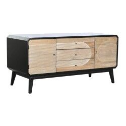 Mueble de TV DKD Home Decor 120 x 50 x 58 cm Negro Madera