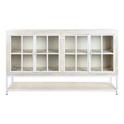 Credenza DKD Home Decor Bianco Metallo Legno di mango 170 x 45 x 100 cm