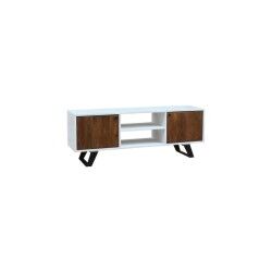 Móvel de TV DKD Home Decor Branco 135 x 35 x 40 cm Metal Madeira de mangueira