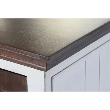Cassettiera DKD Home Decor 70 x 40 x 105 cm Bianco Marrone scuro Legno di mango